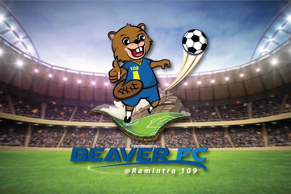 รับออกแบบโลโก้ beaver football