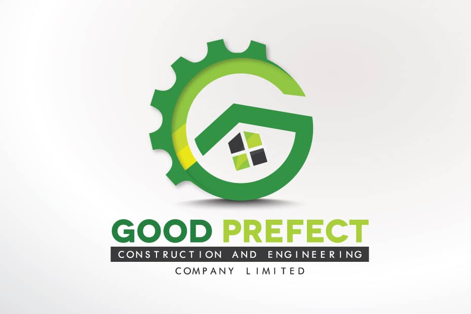 รับออกแบบโลโก้ GP construction and engineering